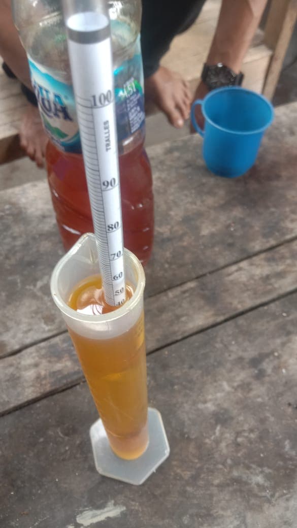 Hydrometer at distillery